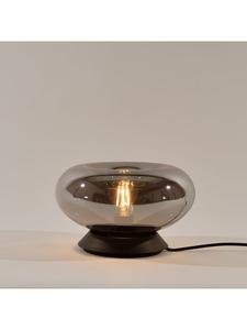 Настольная лампа Cruet E27 Up & Low из стекла с выключателем, цвет дымчатый s.LUCE