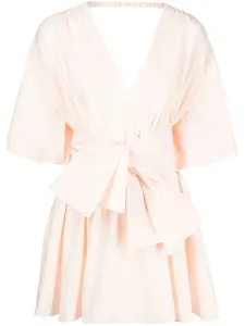 Платье мини с драпировкой Acler, розовый