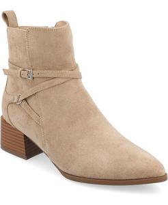 Женские ботильоны Estelle Tru Comfort из пеноматериала с острым носком на наборном каблуке Journee Collection, цвет Beige