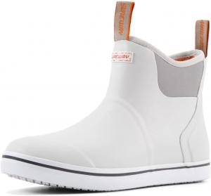 Женские ботинки SUREWAY для палубы, профессиональные, противоскользящие, для рыбалки и щиколотки, водонепроницаемые, дождевые, белый