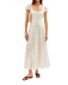 Платье Remi цвета слоновой кости Rixo, слоновая кость