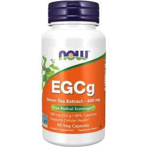 Экстракт зеленого чая Now Foods EGCg 400 мг для здоровья клеток 90 капсул