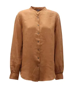 Корейская льняная рубашка Fay, бежевый