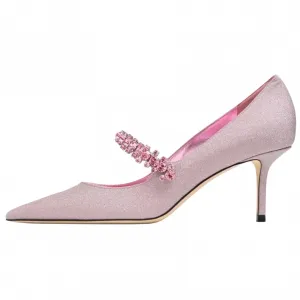 Jimmy Choo Bing Slim Heel High Heels 6.5cm Women's Pink