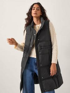 Нелли длинная утепленная жилетка Monsoon, Black