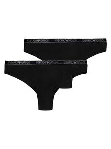 Emporio Armani Комплект из 2 трусов-бриджей бразильского типа черного цвета