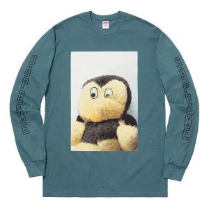 Футболка fw18 mike kelley ahhyouth ls slate tee Supreme, синий