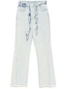 Джинсы с декоративным платком Musium Div., синий