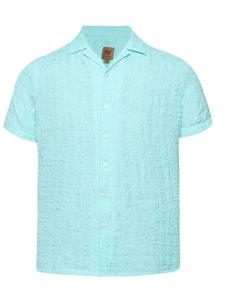 Рубашка на пуговицах классического кроя Campus Sutra Jesus, бирюзовый