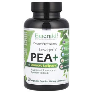 Emerald Laboratories, Levagen+ Pea+ with Enhanced LipiSperse, 60 Vegetable Capsules