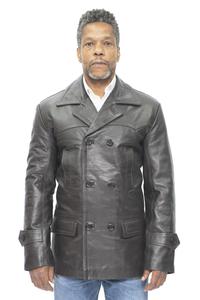 Бушлат из воловьей кожи-Краков Infinity Leather, коричневый