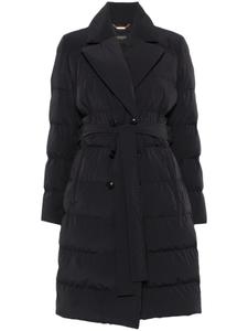 Двубортное пальто с поясом Seventy, черный