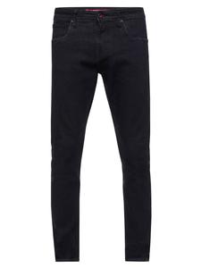 Rusty Neal Черные джинсовые брюки "MELVIN" приталенного кроя из эластичного хлопка черного цвета