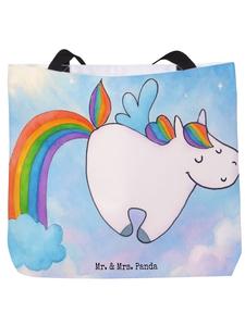 Mr. & Mrs. Panda Сумка-шоппер с изображением единорога и летающей лошади, без буквы S... белого цвета