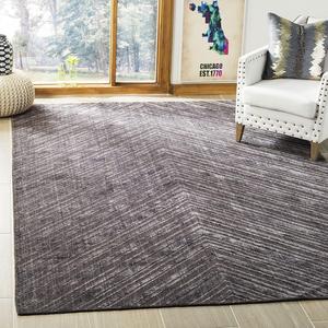 Ковер SAFAVIEH, 183 x 275 см, Mirage Collection, Charcoal, ручной работы, современный из шерсти и вискозы, идеален для помещений с высокой проходимостью в гостиной, спальне (MIR854B)