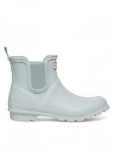 Сапоги резиновые Hunter короткие, светло-синий