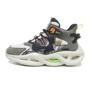 Нескользящие, амортизирующие, легкие, увеличивающие рост, повседневные мужские туфли среднего размера King Jinmai, Beige Khaki