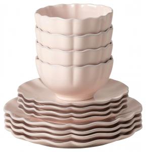 КОМПЛЕКСНЫЙ НАБОР «Античная роза» (розовый), 12 предметов, на 4 персоны Costa Nova, пыльно-розовый