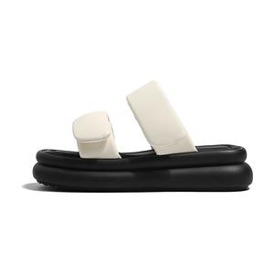 MIS. DANNY Слипоны на платформе 5 см женские бежевые, цвет Beige