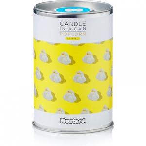 Горчичная свеча в жестяной баночке, ароматизированная натуральным соевым воском. Mustard