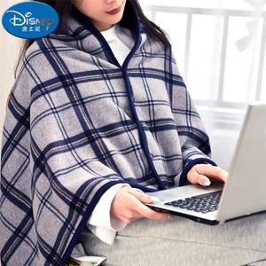 Disney Теплый плед-пончо 100х140 см, двойной слой, с застежкой и сумкой для хранения, цвет Ashtray