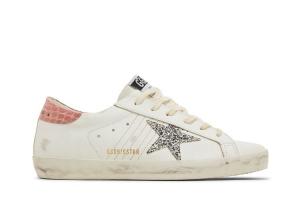 Кроссовки Golden Goose Wmns Superstar White Silver Pink, белый