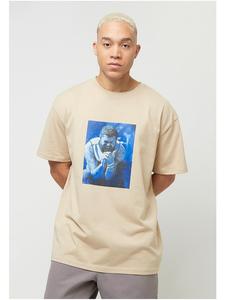 Футболка Post Malone Tracklist Oversize Tee бежевого цвета Merchcode