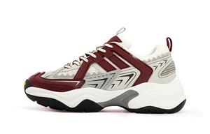 Массивные кеды унисекс с низким верхом бордового цвета Vilnex