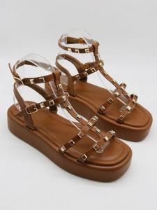 Сандалии на плоской подошве Bellucci, светло-коричневый