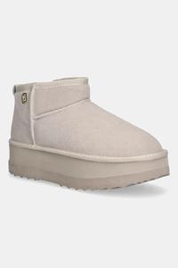 Замшевые зимние угги Liu Jo, бежевый