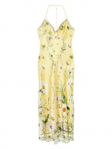 Платье с цветочным принтом Camilla, желтый