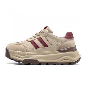 Кроссовки для образа жизни Женские низкие Zhr, бежевый/красный