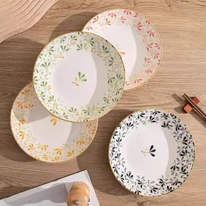 Ceramics Японская керамическая чаша для дома, новая модель 2025, керамическая миска высотой 13 см, красивая пиала, прямоугольная тарелка с двумя ручками 30 см - Winter 1 Head