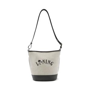 LINING Спортивная хлопковая ведерка через плечо унисекс черная, Black