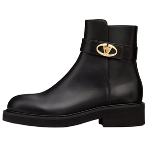 Valentino Ботильоны VLOGO LOCKER 4 см, женские, черные