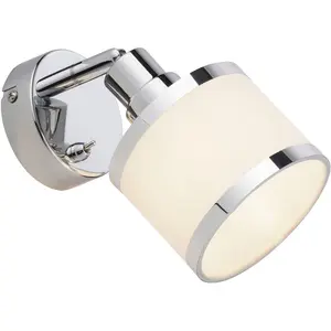 Настенный светильник ACCOR E14 1 шт. Эксклюзив E14, выключатель, переключатель, клавишный выключатель Just Light, хром