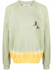 Толстовка с принтом тай-дай и логотипом Federico Curradi, зеленый