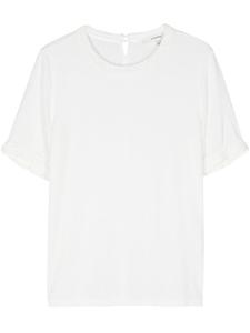 FRAME футболка с отделкой в технике кроше, белый