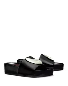 Женские сандалии на платформе Patos Tory Burch, черный