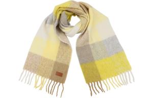 Вязаный шарф Unisex ELLE, warm camel plaid