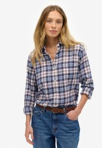 Блуза Superdry & Co Button-down blouse, Blue Red Check/Blue
