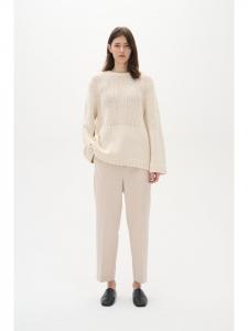 InWear Вязаный свитер MefayIW оверсайз кантри, цвет ваниль