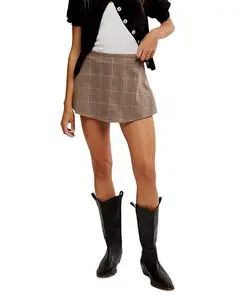 Рай найден юбка-шорты Free People, коричневый