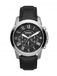 Мужские аналоговые часы Fossil с кожаным ремешком FS4812