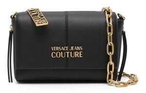 Полиуретановая поясная сумка через плечо женская черная VERSACE JEANS COUTURE, Set (Bag+Dust Bag)