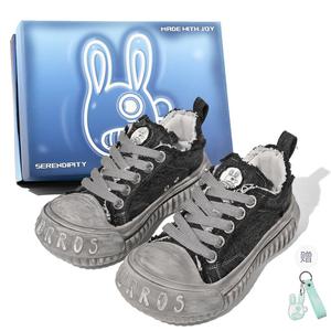 Холщовые кеды унисекс с низким верхом Churros, цвет Vintage Blue