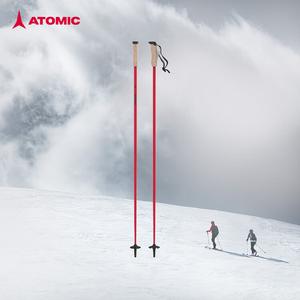 Atomic Горнолыжные палки 2425 новинка 4-star full mountain углеродные/алюминиевые палки snow poles red-4 star carbon pole AMT carbon aj50057 115см