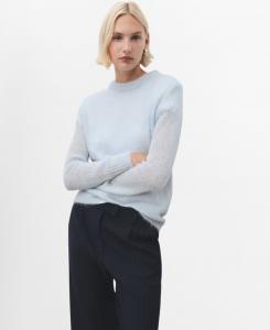 Женский полупрозрачный свитер из альпаки MANGO, Sky Blue