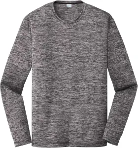 SPORT-TEK Unisex PosiCharge Long Sleeve Electric Heather Tee | Футболка для спорта и зала