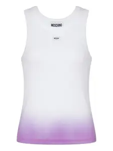 Топ с эффектом омбре Moschino Jeans, белый